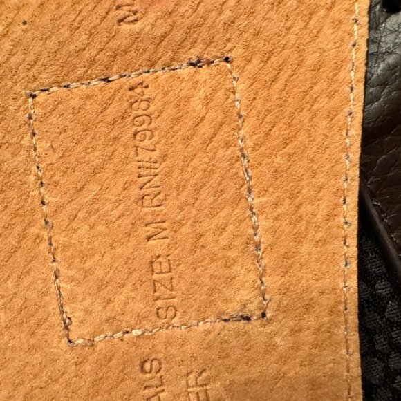 Osprey London Womens Genuine Leather Belt Forest Green Brown EUC Size 30 Small M - Picture 8 of 8